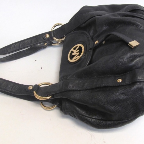 Michael Kors Blk/Gold Tote Shoulder Bag - Picture 7 of 11